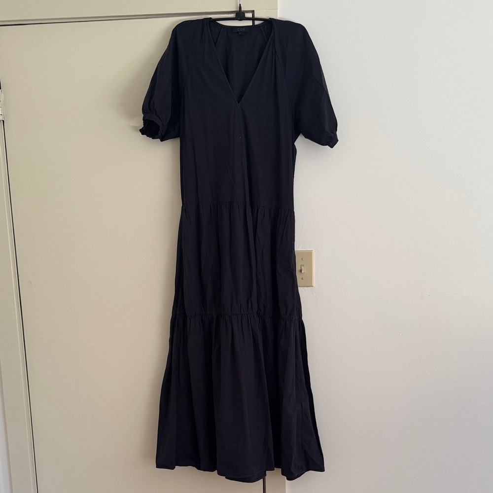 Cos Black maxi Dress - size 4